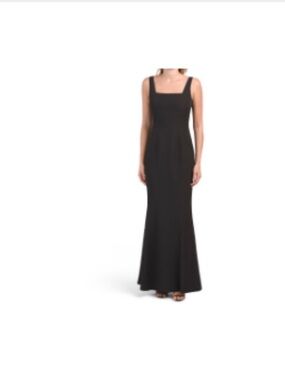 Laundry By Shelli Segal Black full length Mermaid style gown